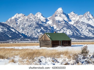 The Grand Teton In Winter.