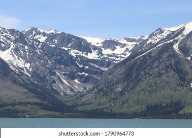 Grand Tetons From Jackson Lake By Joe C