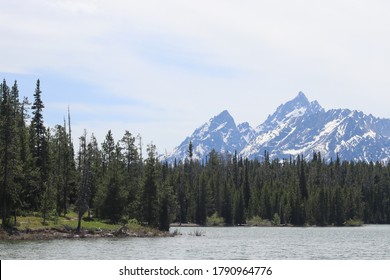 Grand Tetons From Jackson Lake By Joe C