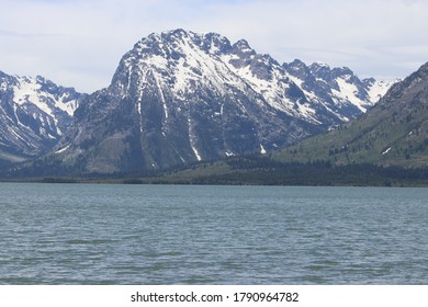 Grand Tetons From Jackson Lake By Joe C