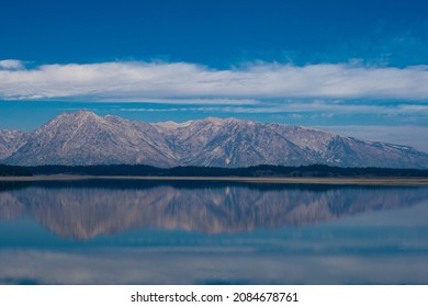 Grand Tetons Over Jackson Lake