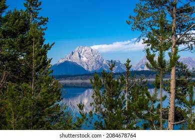 Grand Tetons Over Jackson Lake