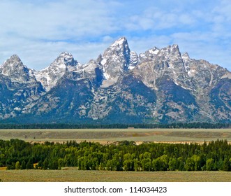 The Grand Tetons Range Near Jackson Hole, Wyoming