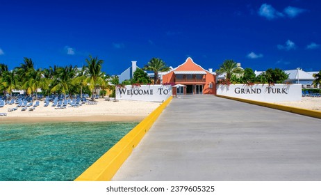 Grand Turk entrance pier, Turks and Caicos. - Powered by Shutterstock