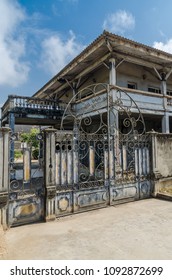 Grand-Bassam, Ivory Coast - February 02 2014: Old Colonial Building, Remnant Of French Colonization