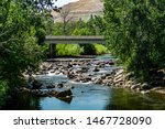 Grande Ronde River flowing through La Grande, Oregon