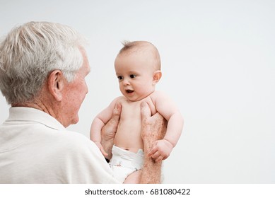 Grandfather With Baby Grandson