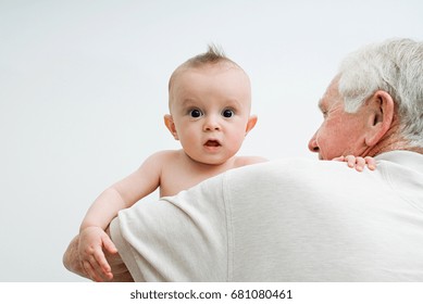 Grandfather With Baby Grandson