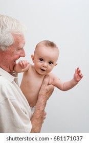 Grandfather With Baby Grandson