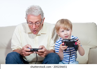 Grandfather Child Game Console