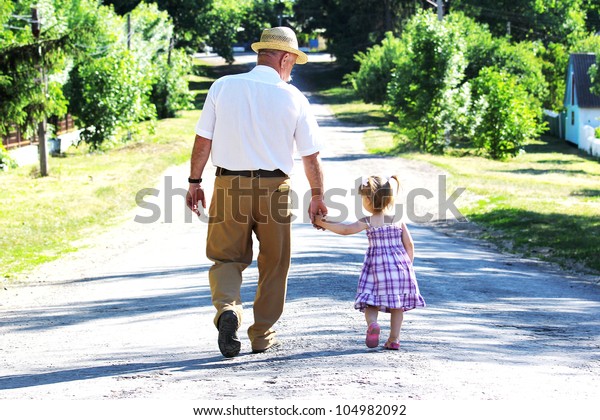 Grandfather Granddaughter Stock Photo (Edit Now) 104982092