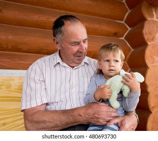 grandfather with grandson