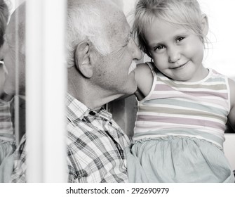 914 Grandfather And Child Kiss Stock Photos, Images & Photography ...