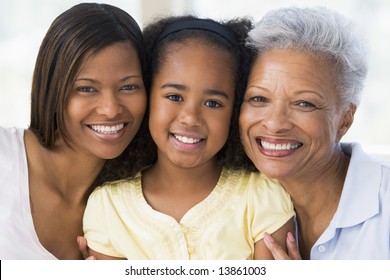 Grandmother With Adult Daughter And Grandchild