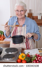 Grandmother Cooking.