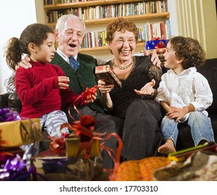 Grandparents, Grandchildren And Presents