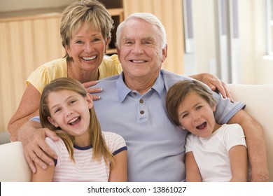 Grandparents Posing Grandchildren Stock Photo 13861027 | Shutterstock