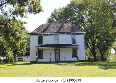 Grandview, Missouri / USA - August 28 2019: Truman Farm House 