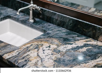granite bathroom details - Shutterstock ID 1110662936