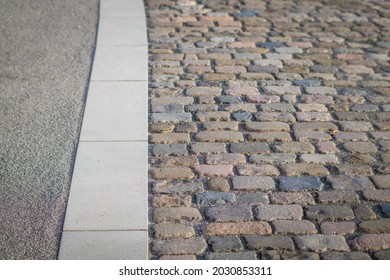 Granite cobblestones in various shades