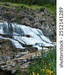 Granite Falls waterfall in Wyoming