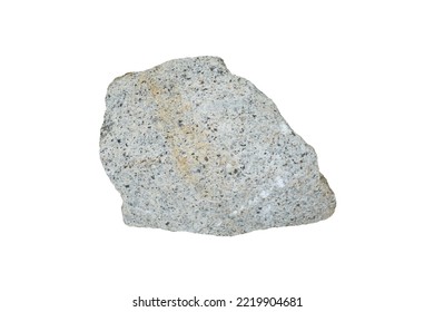 A Granite Intrusive Igneous Rock Stone Isolated On White Background.