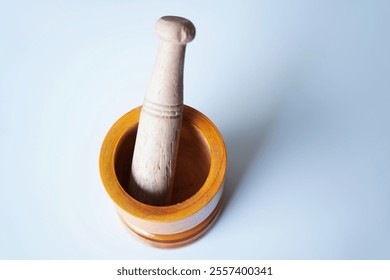 granite mortar and pestle on white background - Powered by Shutterstock