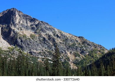 Granite Mountain Against A Blue Sky