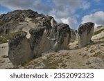 Granite outcrops surround Kesugi Ridge trail, Denali State Park, Alaska