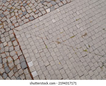 Granite Paving Stones On The Square.