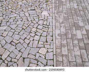 Granite Paving Stones On The Square.