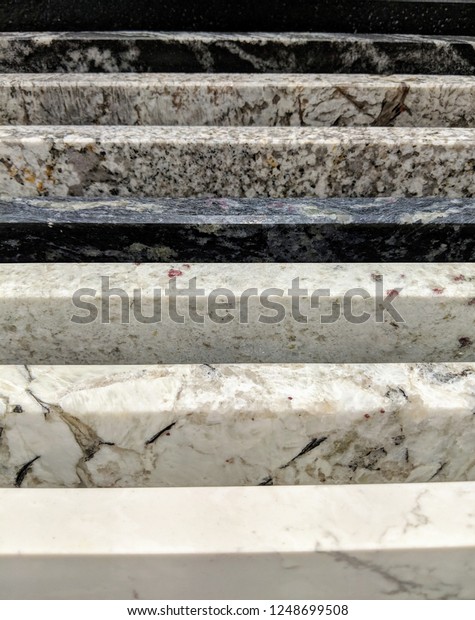 Granite Stone Countertop Samples Stone Worktop Stock Photo Edit