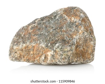 Granite Stone Isolated On A White Background