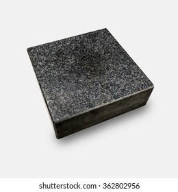 Granite Surface Plate On White Background