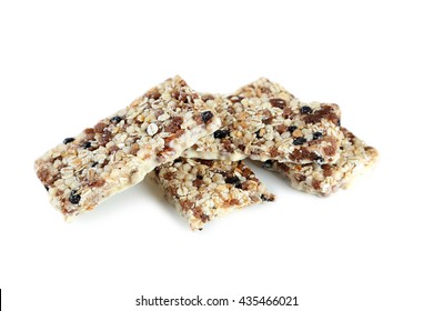 Granola Bar Isolated On A White Background