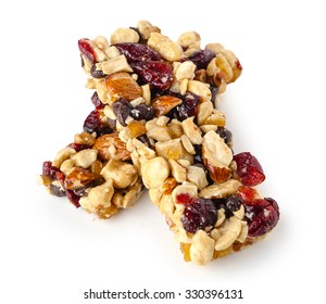 Granola Bar On White Background