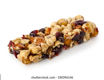 Granola Bar On White Background