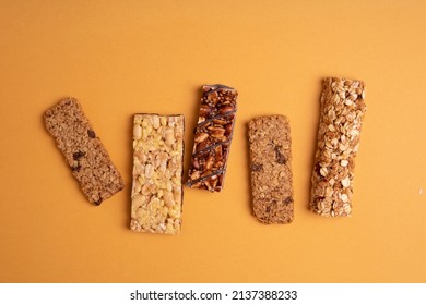 Granola Bars For Vegans And For Everyone Else. The Concept Of Healthy Nutrition