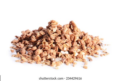 Granola Isolated On White