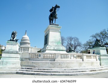 Grant Memorial In Capitol Hill, Washington DC 