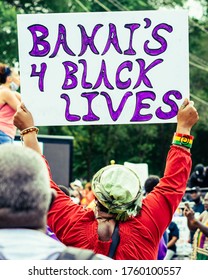 Grant Park, Chicago-June 19, 2020: Juneteenth Rally. Local Faith Leaders, City Leaders And Citizens Meet Downtown To Celebrate The Anniversary Of Juneteenth And The Black Lives Matter Movement