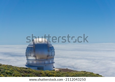 GRANTECAN telescope. The biggest optical telescope in the world.