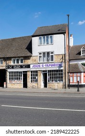 Grantham, Lincolnshire, England- August 9, 2022. Vape Shop 