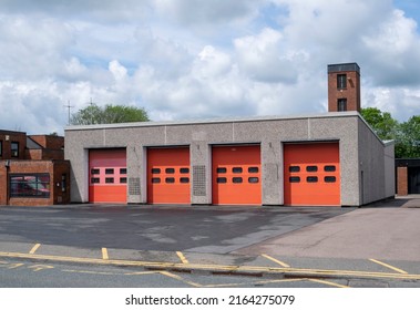 Grantham, Lincolnshire, England- June 2, 2022.Grantham Fire Station Exterior View. 