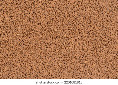 Granulated Brown Coffee Background Texture Close Up. Instant Coffee