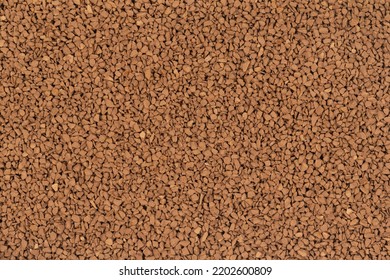 Granulated Brown Coffee Background Texture Close Up. Instant Coffee