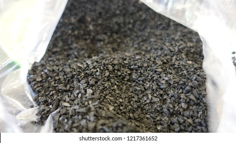 Granules used in vehicle tire manufacturing.                      