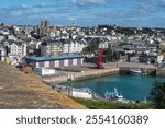 Granville in Normandy, France, with its houses and view over the rooftops