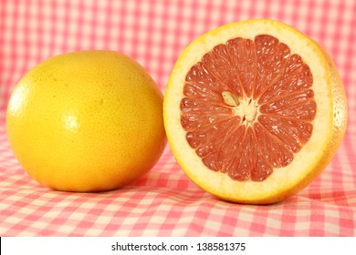 Grape Fruit With Cut Grape Fruit