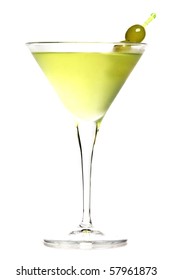 Grape Martini Isolated White Background